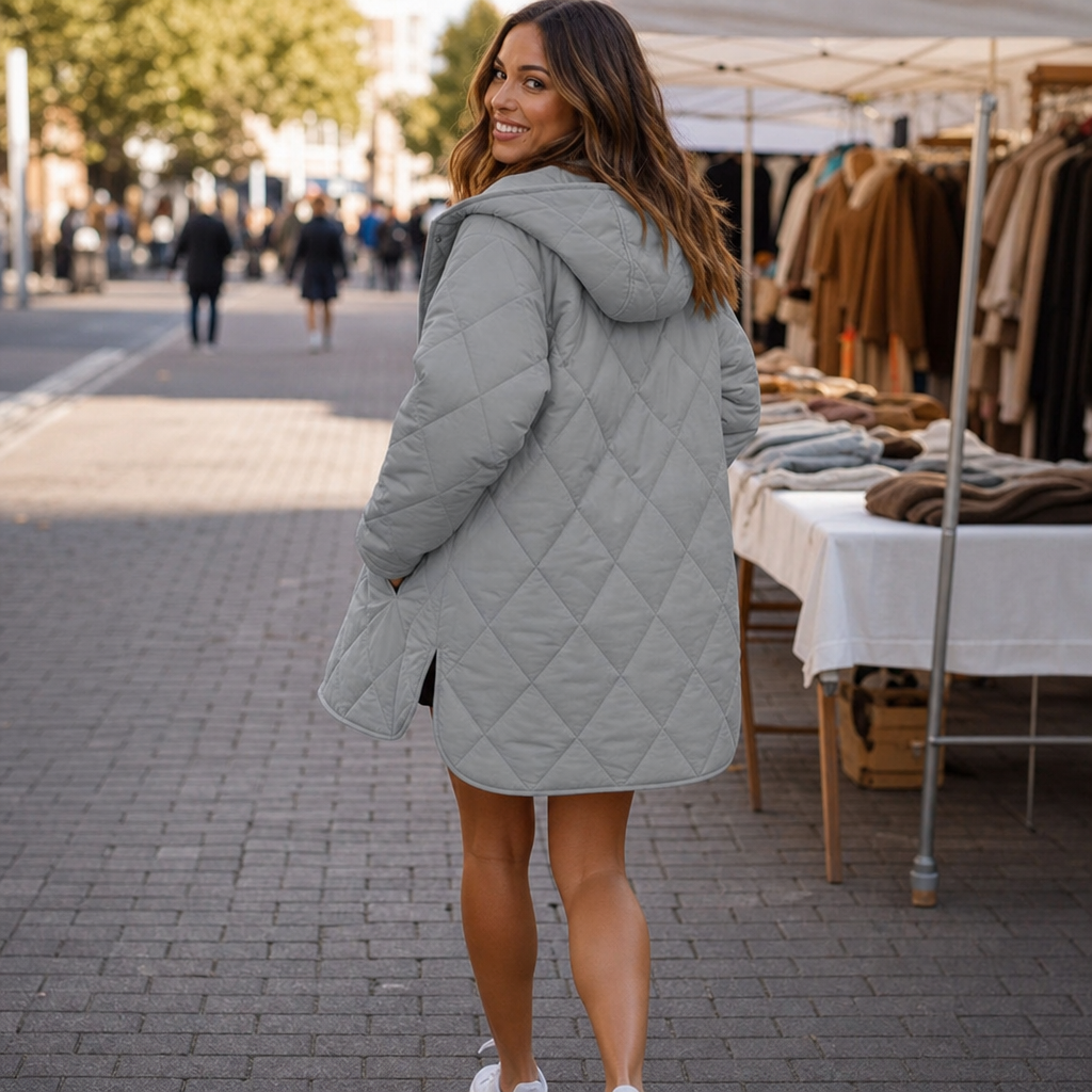 Duveline - Diamond Quilted Hooded Puffer Jacket Cold Season Wear — view 6 of 10