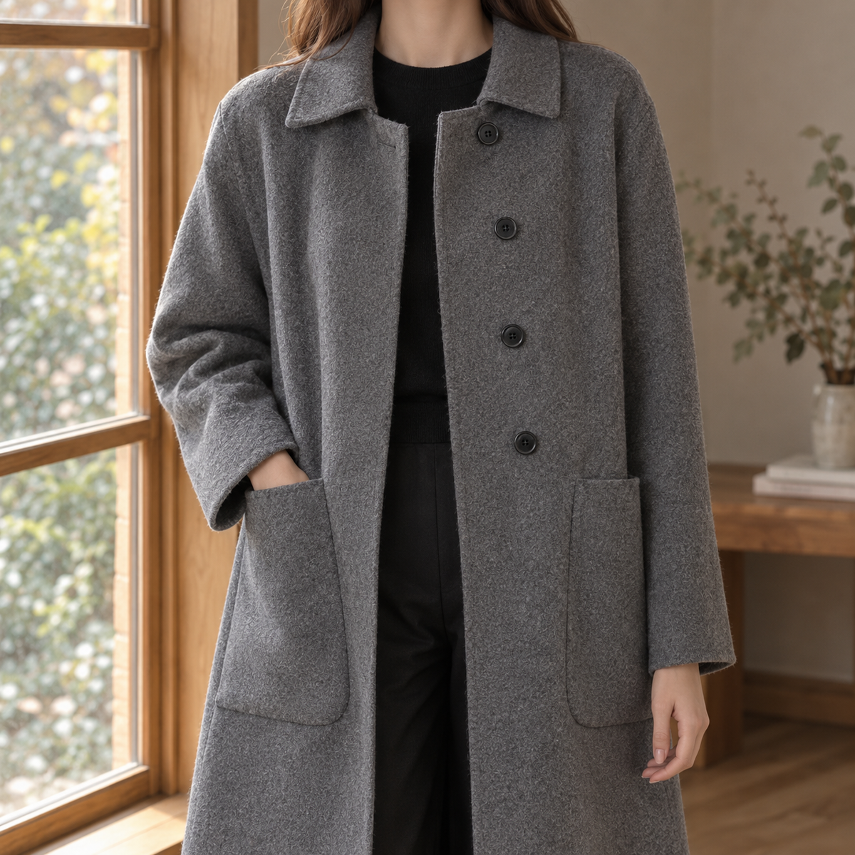Duvienne - Winter Wool Coat Cold Weather Commuting