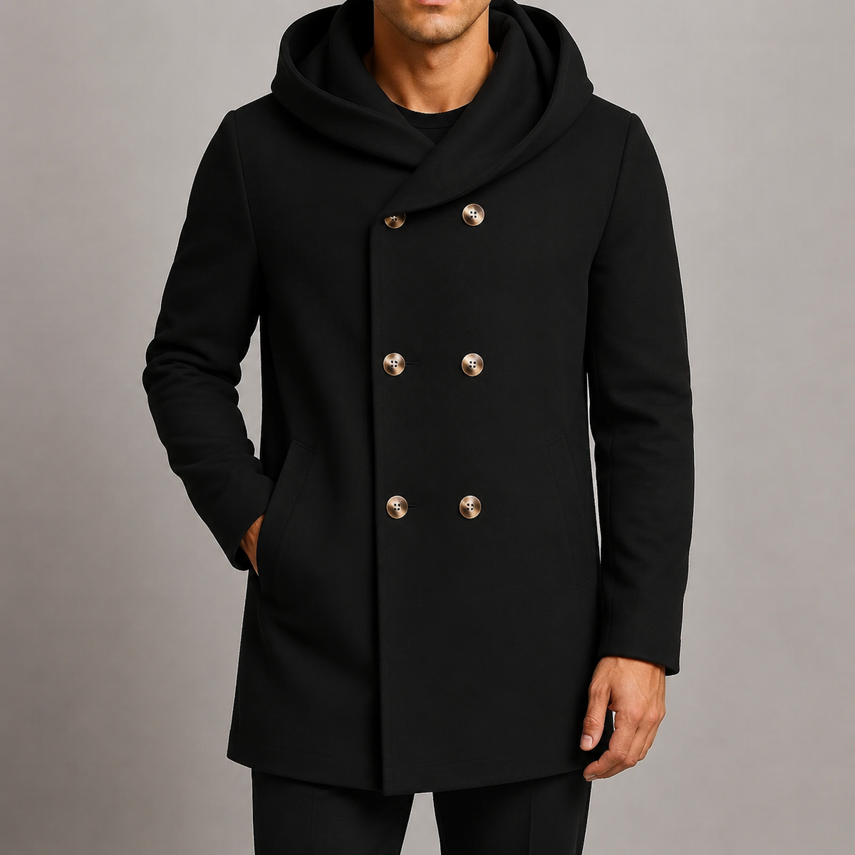 Marrowick - Mid-Length Hooded Coat Autumn Winter Wear