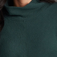 Vellara - Jacquard Mock Neck Tunic Pullover Casual Layering — view 8 of 10