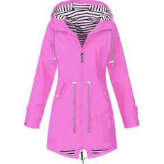 Rivella - Hooded Drawstring Rain Jacket Spring Showers Wear — view 10 of 10