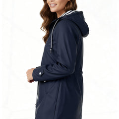 Rivella - Hooded Drawstring Rain Jacket Spring Showers Wear — view 5 of 10