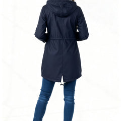 Rivella - Hooded Drawstring Rain Jacket Spring Showers Wear — view 7 of 10