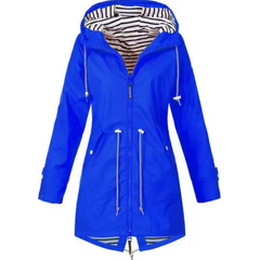 Rivella - Hooded Drawstring Rain Jacket Spring Showers Wear — view 9 of 10