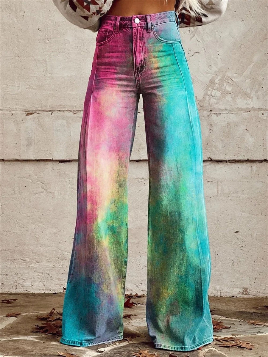 Sereva - High Waisted Wide Leg Trousers Everyday Wear — view 2 of 2