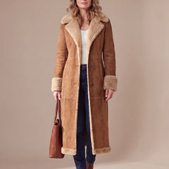 Faurelle - Shearling Lined Faux Fur Coat Cold Weather Commuting — view 2 of 6