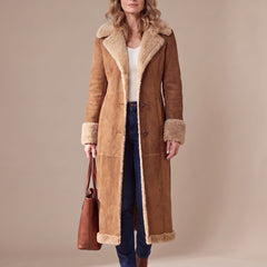 Faurelle - Shearling Lined Faux Fur Coat Cold Weather Commuting — view 3 of 6