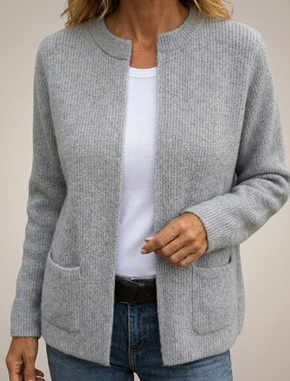 Fennelby - Open Front Knit Cardigan Everyday Layering