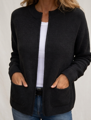Fennelby - Open Front Knit Cardigan Everyday Layering — view 2 of 6
