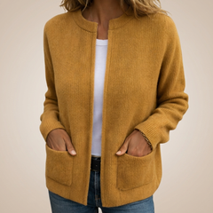 Fennelby - Open Front Knit Cardigan Everyday Layering — view 3 of 6
