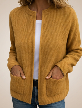 Fennelby - Open Front Knit Cardigan Everyday Layering — view 3 of 6