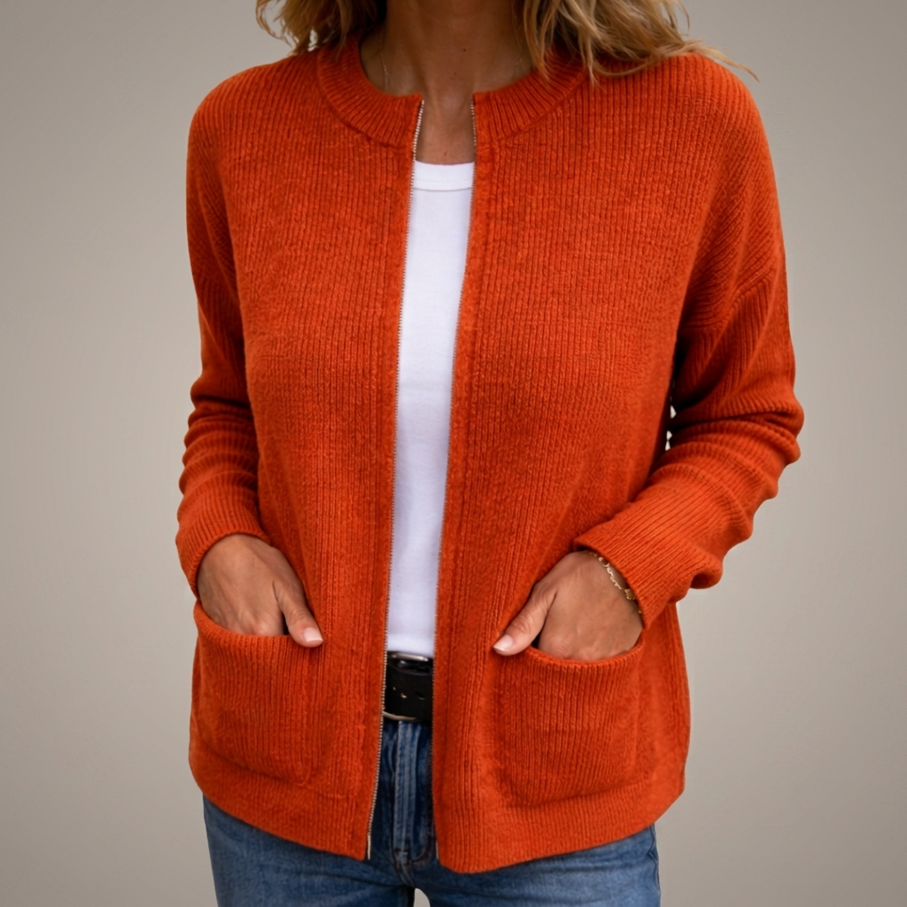 Fennelby - Open Front Knit Cardigan Everyday Layering — view 4 of 6