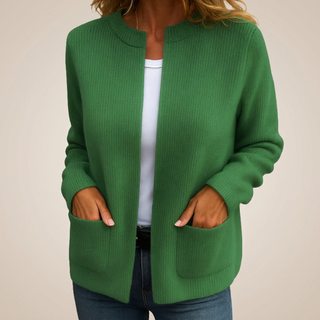 Fennelby - Open Front Knit Cardigan Everyday Layering — view 5 of 6
