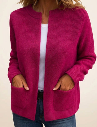 Fennelby - Open Front Knit Cardigan Everyday Layering — view 6 of 6