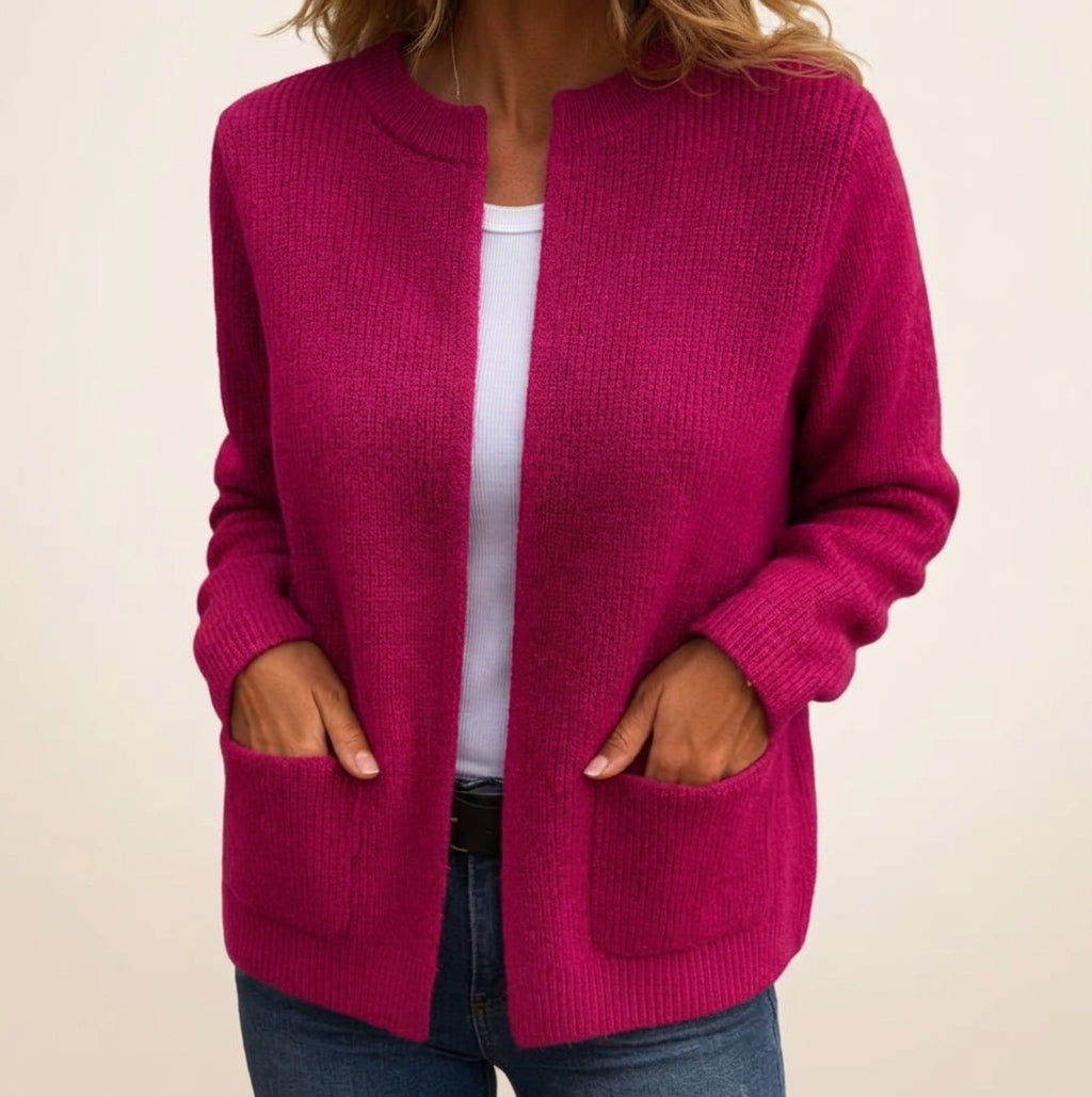 Fennelby - Open Front Knit Cardigan Everyday Layering — view 6 of 6