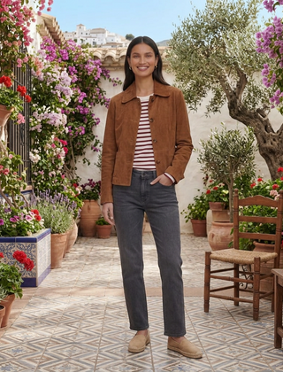 Sueleta - Suede Effect Jacket Office To Weekend Wear — view 4 of 4