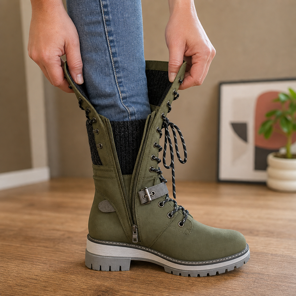 Frostavia - Snow Boots Women Tall Shaft Easy Zip