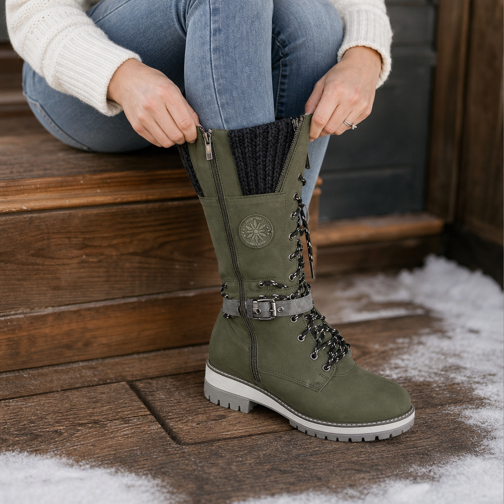 Frostavia - Snow Boots Women Tall Shaft Easy Zip — view 2 of 12