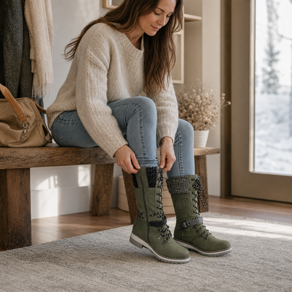 Frostavia - Snow Boots Women Tall Shaft Easy Zip — view 3 of 12