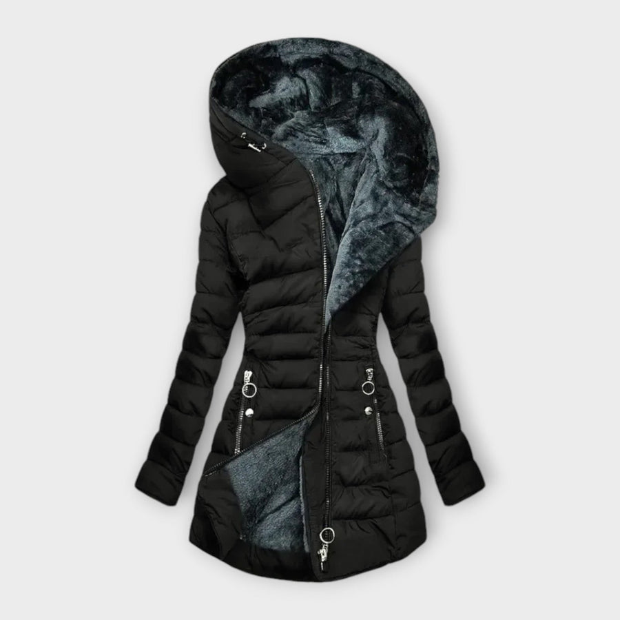 Frostelle - Long Quilted Puffer Coat Winter Wear — view 2 of 3