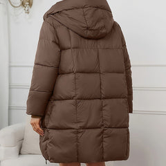 Frostena - Longline Quilted Puffer Coat Winter Outerwear — view 2 of 9