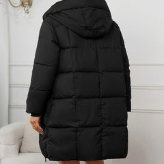 Frostena - Longline Quilted Puffer Coat Winter Outerwear — view 7 of 9