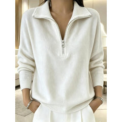 Halveric - Half-Zip Ribbed Knit Pullover Cold Weather Layering — view 2 of 5