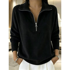 Halveric - Half-Zip Ribbed Knit Pullover Cold Weather Layering — view 5 of 5