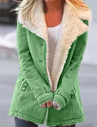 Marchessa - Shearling Collar Winter Jacket Cold Weather Layering