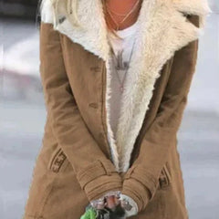 Marchessa - Shearling Collar Winter Jacket Cold Weather Layering — view 2 of 9