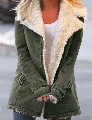 Marchessa - Shearling Collar Winter Jacket Cold Weather Layering — view 3 of 9