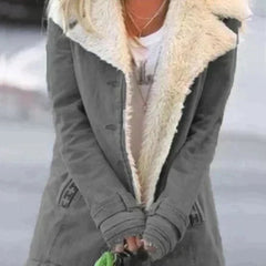 Marchessa - Shearling Collar Winter Jacket Cold Weather Layering — view 4 of 9