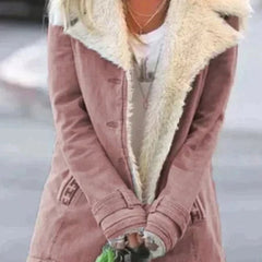 Marchessa - Shearling Collar Winter Jacket Cold Weather Layering — view 5 of 9