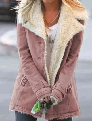 Marchessa - Shearling Collar Winter Jacket Cold Weather Layering — view 5 of 9