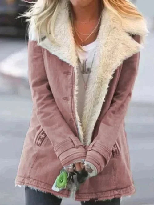 Marchessa - Shearling Collar Winter Jacket Cold Weather Layering — view 5 of 9