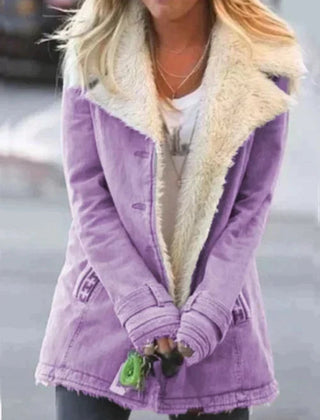 Marchessa - Shearling Collar Winter Jacket Cold Weather Layering — view 6 of 9