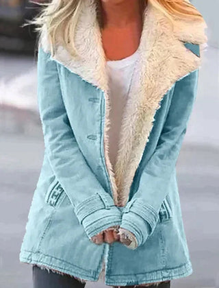 Marchessa - Shearling Collar Winter Jacket Cold Weather Layering — view 7 of 9