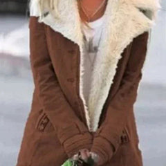 Marchessa - Shearling Collar Winter Jacket Cold Weather Layering — view 8 of 9