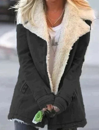 Marchessa - Shearling Collar Winter Jacket Cold Weather Layering — view 9 of 9