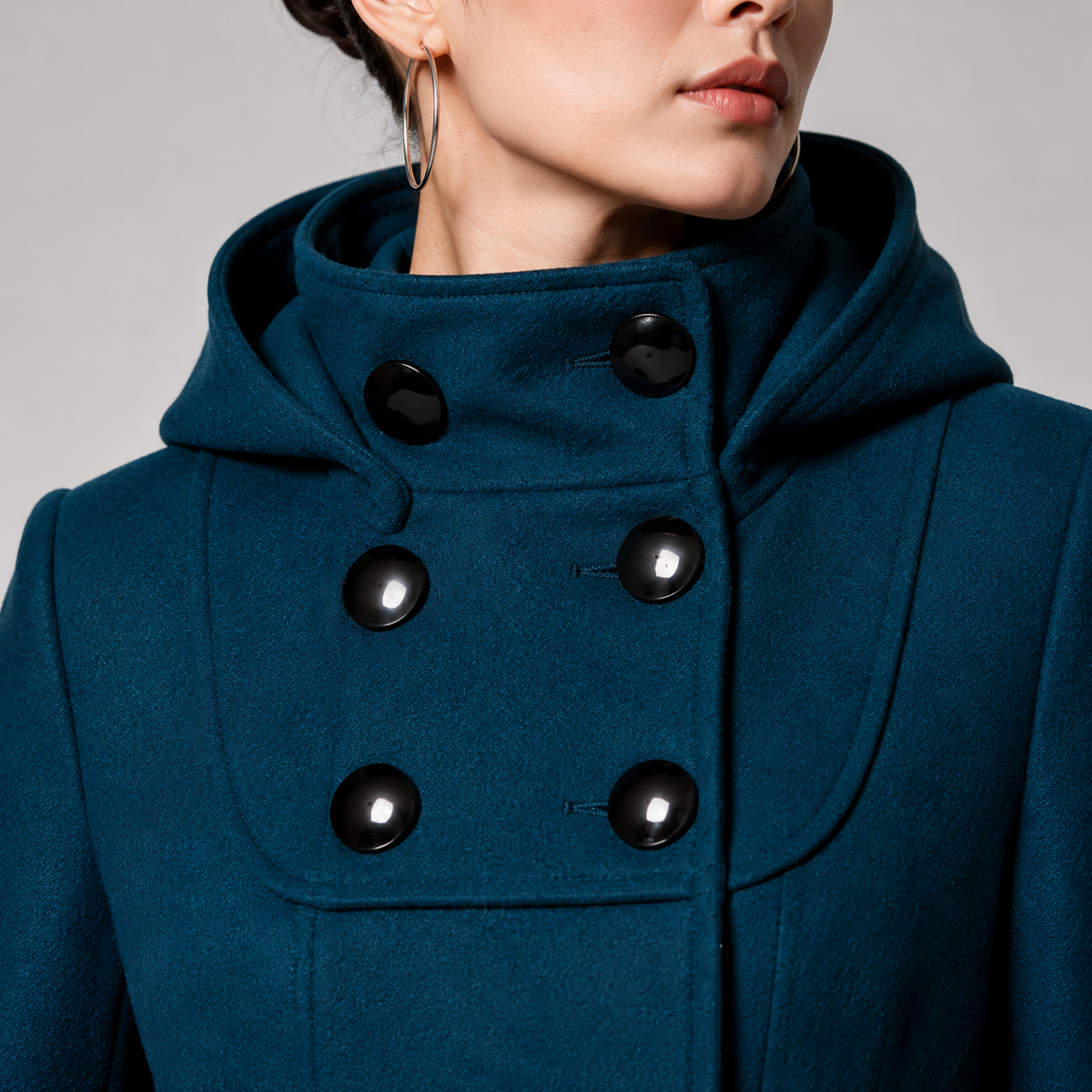 Marchetta - Hooded Mid-Length Coat Cold Weather Wear — view 4 of 8