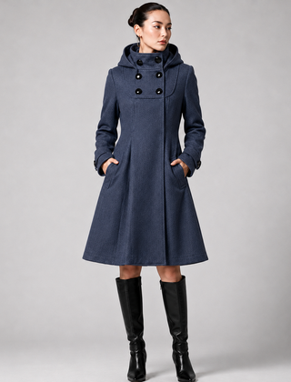 Marchetta - Hooded Mid-Length Coat Cold Weather Wear — view 7 of 8