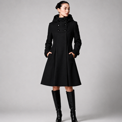 Marchetta - Hooded Mid-Length Coat Cold Weather Wear — view 8 of 8