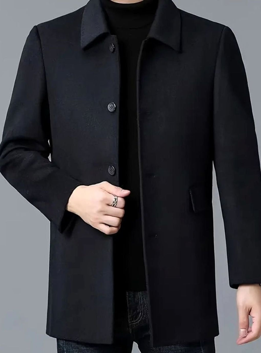 Marchetto - Tailored Wool Overcoat For Winter Wear — view 2 of 6