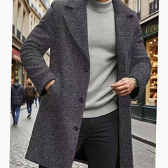 Marchmont - Men's Long Wool Overcoat Smart City Wear