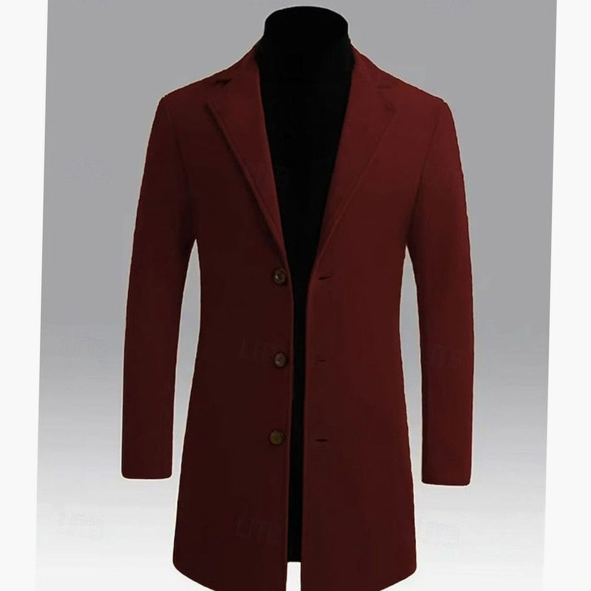 Marchmont - Men's Long Wool Overcoat Smart City Wear — view 10 of 10