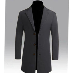 Marchmont - Men's Long Wool Overcoat Smart City Wear — view 4 of 10