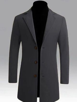 Marchmont - Men's Long Wool Overcoat Smart City Wear — view 4 of 10
