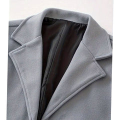 Marchmont - Men's Long Wool Overcoat Smart City Wear — view 7 of 10