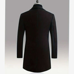 Marchmont - Men's Long Wool Overcoat Smart City Wear — view 9 of 10
