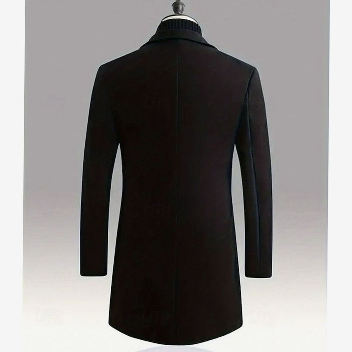 Marchmont - Men's Long Wool Overcoat Smart City Wear — view 9 of 10
